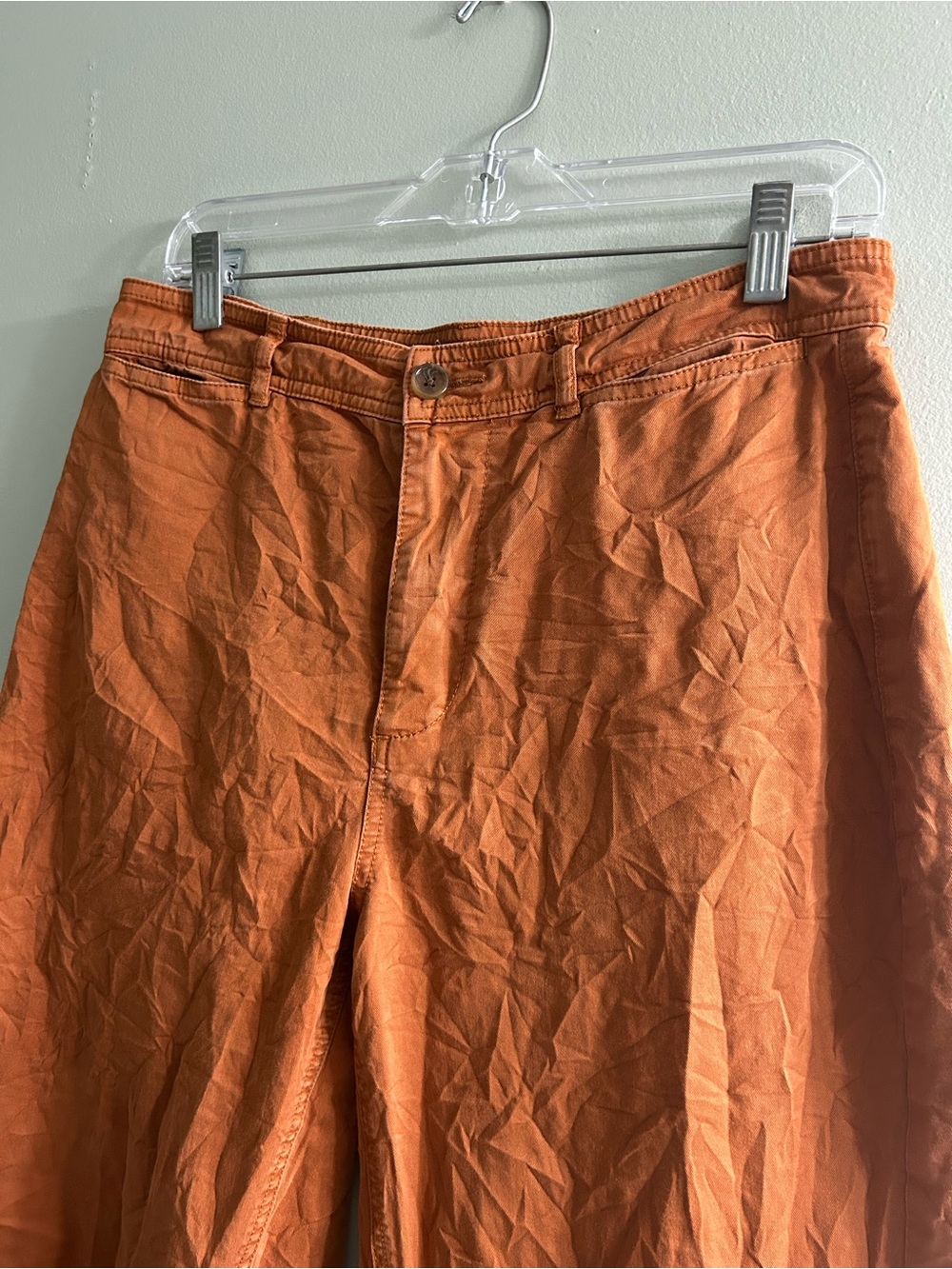 Everlane curved canvas pants mid rise - Picture 3 of 7